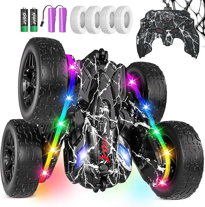 Rc Cars Toys for Boys Remote Control Car 2.4 GHz Black Toys for Ages 5-7 Kids by Terucle