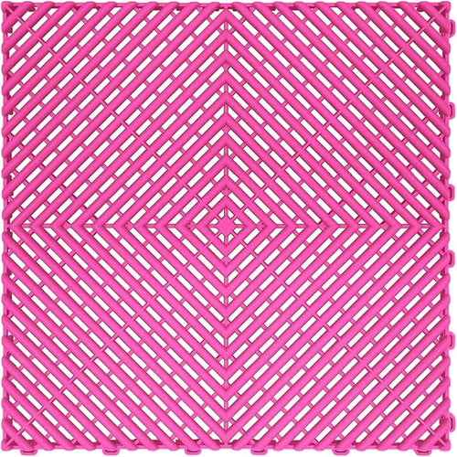 15.7"x15.7" Garage Flooring Tiles, Non-Slip Interlocking Plastic Garage Floor by Home
