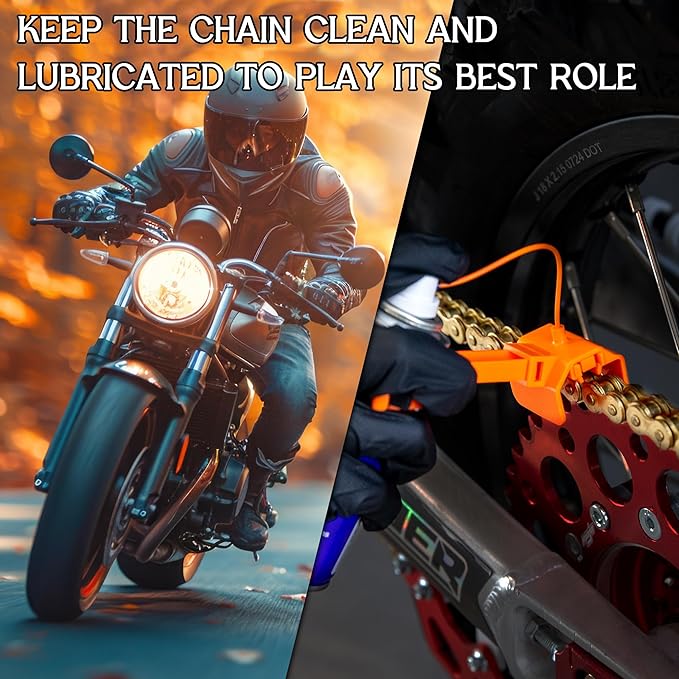 Motorcycle Chain Cleaning Kit Chain Oiler Chain Lube Tool - Image 7