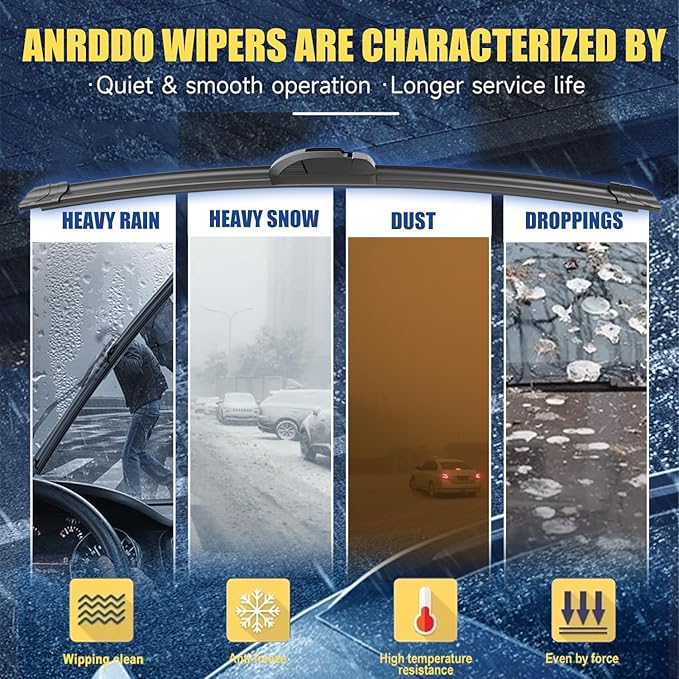 3 wipers Replacement for 2019 2020 2021 Infiniti QX50 Original Equipment - Image 3