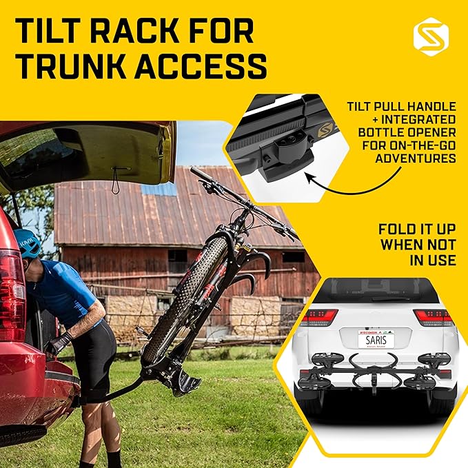 Saris SuperClamp G3 2-Bike Hitch Rack – Lightweight Platform Bike Carrier - Image 4