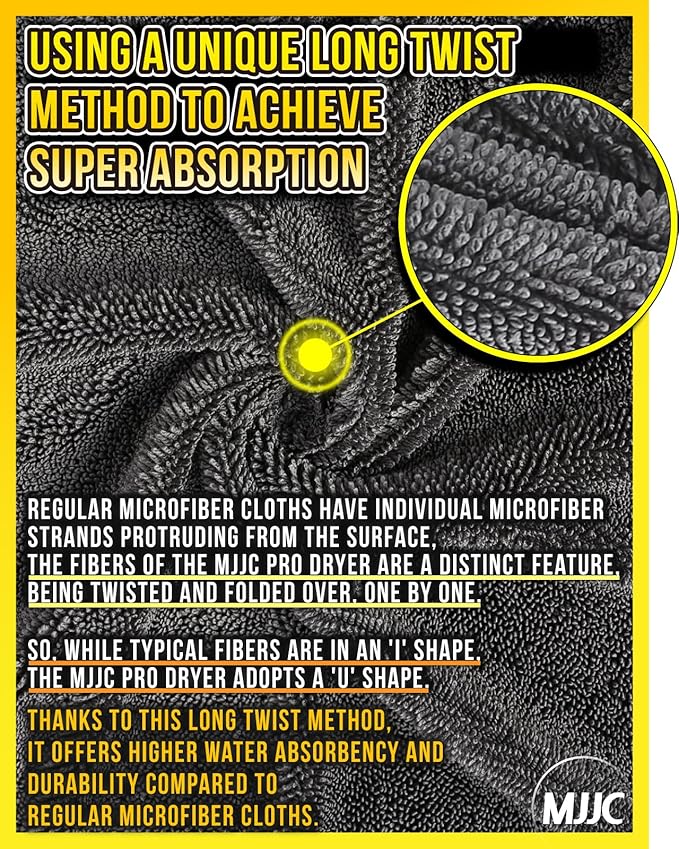 MJJC Pro Dryer Plush Silk Microfiber Drying Towel +) Cars - Image 5