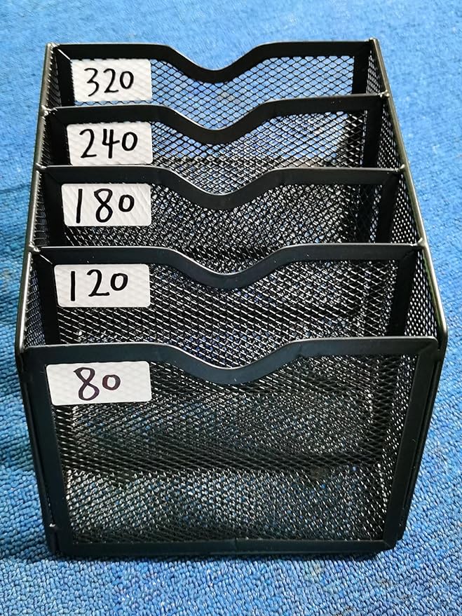 5-Tier Wall Mount All Metal Sandpaper Organizer, Hanging Sandpaper Storage Rack - Image 5