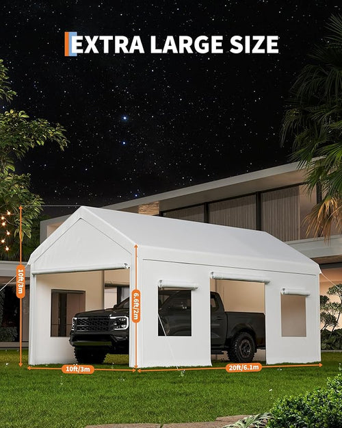 10x20 Ft. Metal Carport Garage - Image 2