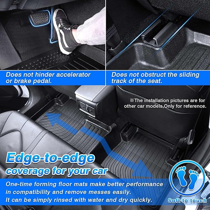 Cartist Floor Mats Fit for Ford Maverick 2022-2025 2026, All Weather Floor Mat - Image 3