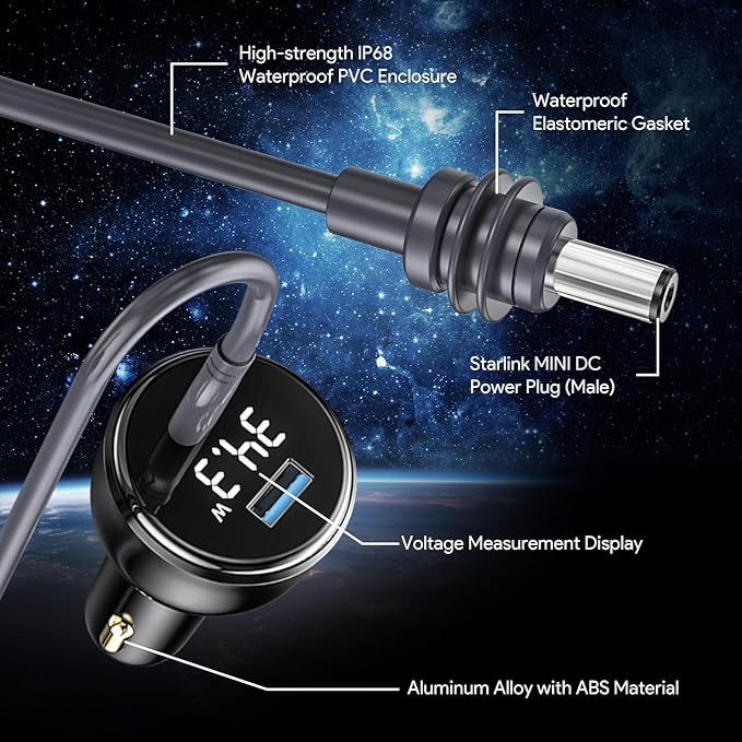 EDUP Starlink Mini Car Adapter DC Power Cable & Starlink Cigarette Lighter - Image 5