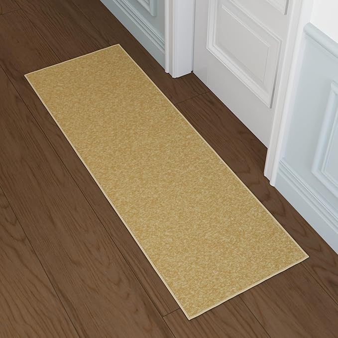 Ottomanson Hallway Runner Rug 2'2" x 6' Non Slip Solid Area Rugs Easy to Clean - Image 9