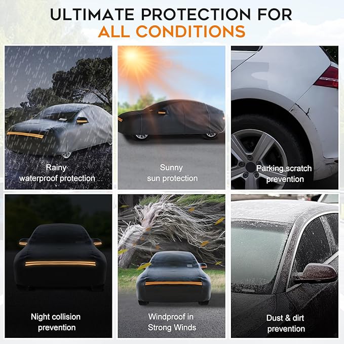 Hatchback Car Cover Waterproof All Weather - Image 6