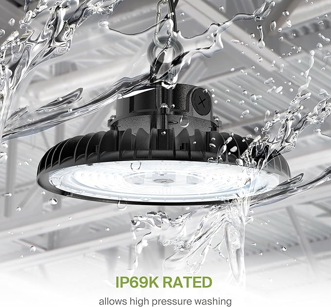 ASD LED High Bay UFO Light Fixture, Commercial Shop Lighting | Dimmable - Image 4