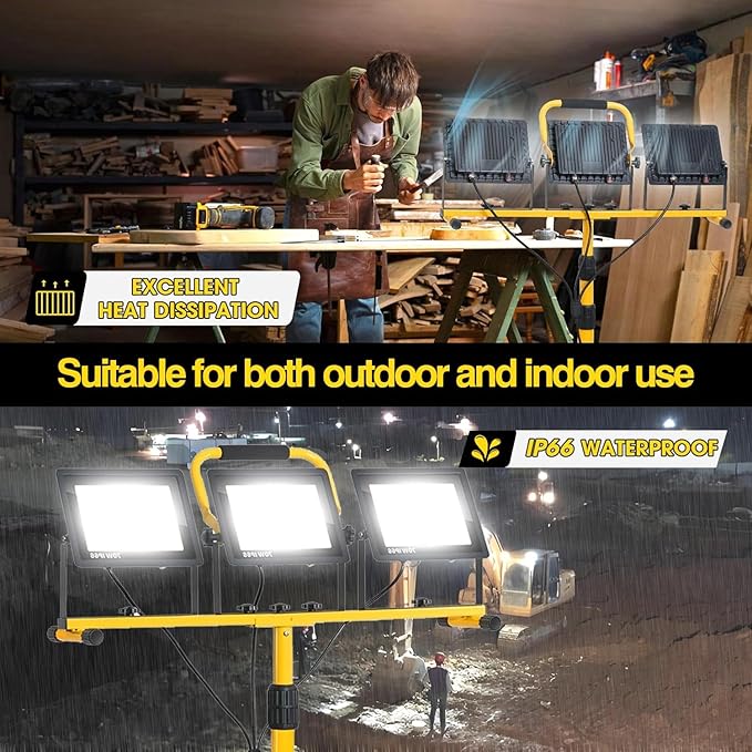 21000 lumens LED work light, IP66 waterproof portable work light, - Image 5