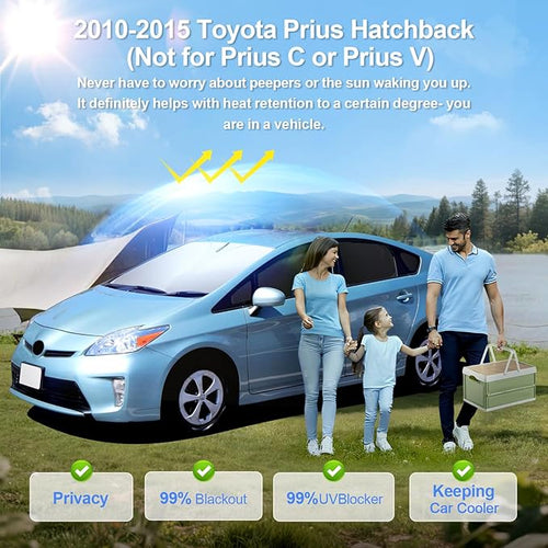 10pcs Car Window Shades for Toyota Prius Hatchback 2010-2015 Accessories - Image 2