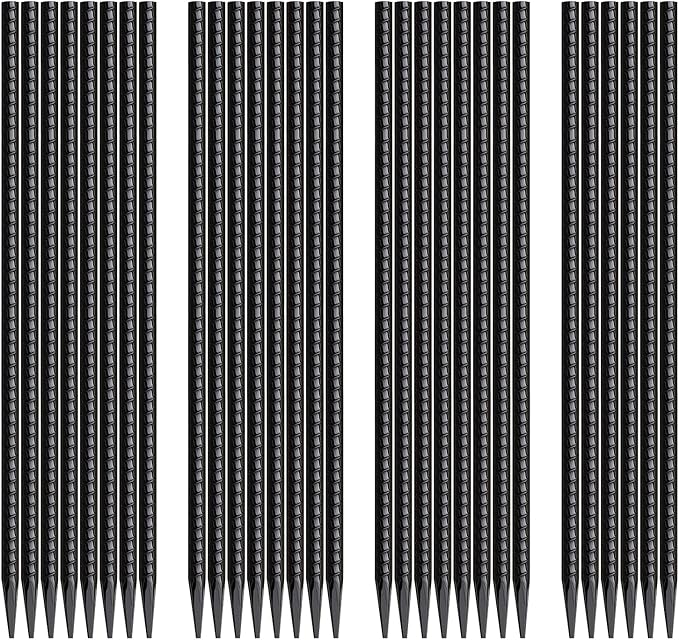 16 Inch Rebar Stakes 30 Pack Heavy Duty Ground Anchors by MSWY