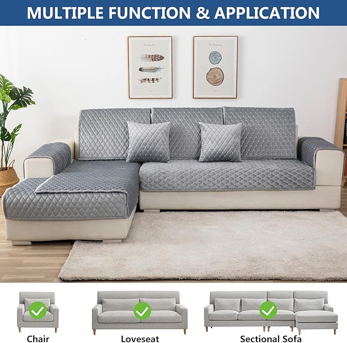 Eismodra Throw Pillows, Couch Cover, Sofa Cover, Sectional Couch Covers - Image 2