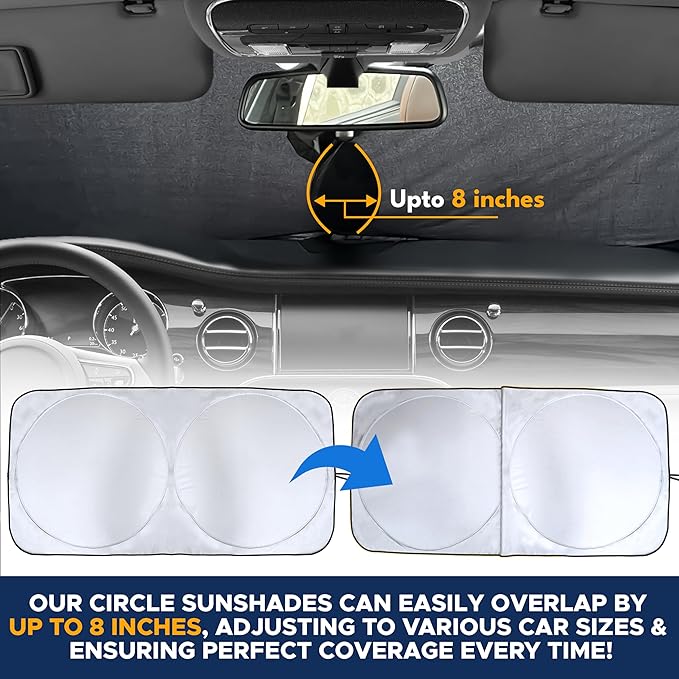 EcoNour RV Windshield Sunshade | Reflective RV Windshield Cover - Image 5