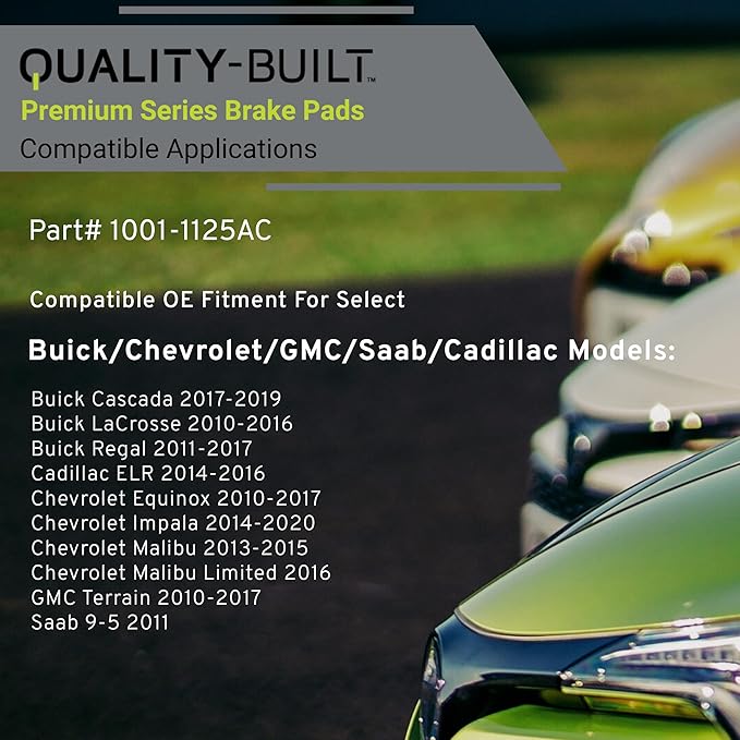 Premium Ceramic Front Brake Pads Compatible - Image 3