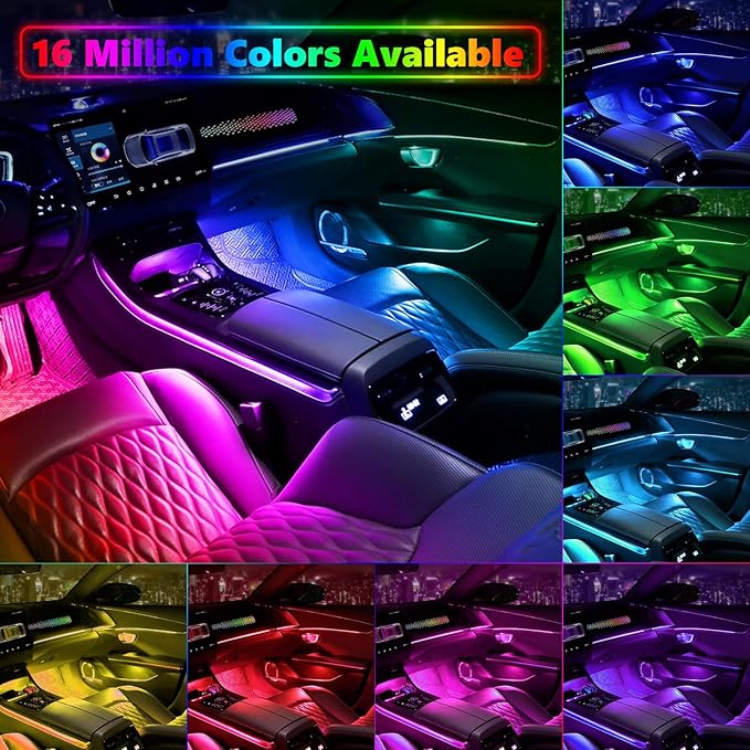 Acrylic Interior Car Light, AMKI Car LED Strip Light - Image 4