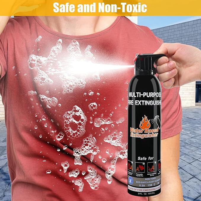 Fire Extinguishers for Home, 1 Pack Vehicle Fire Extinguisher - Image 7
