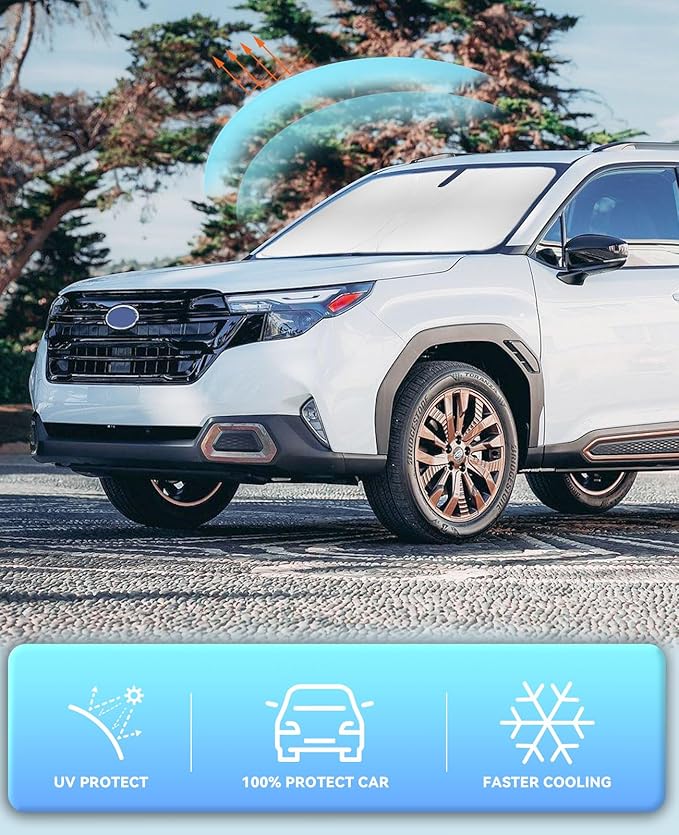 Sun Shade for Forester Windshield Sunshades for Forester 2019-2022 2023 2024 - Image 5