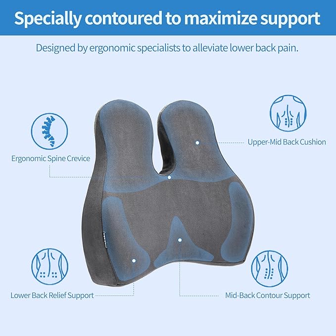 Lumbar Support Pillow for Office Chair and Car Seat - Image 3