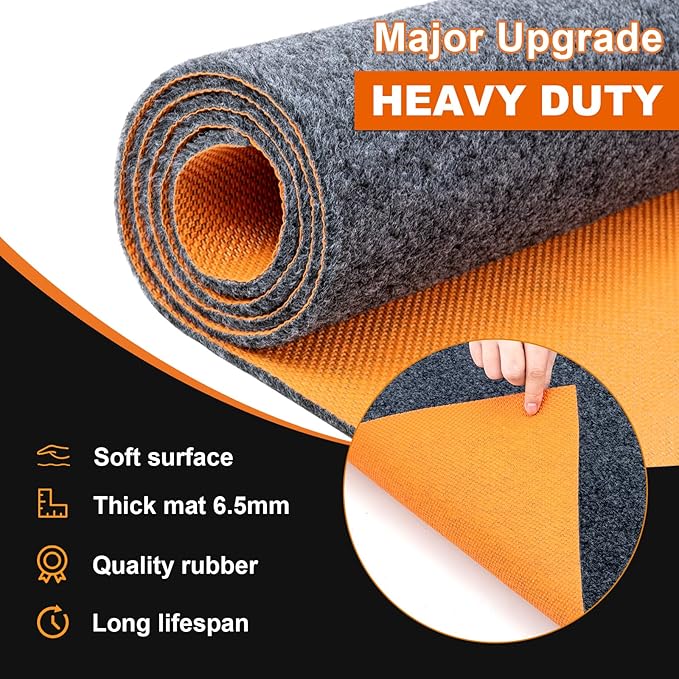64 X 32 Inch Heavy Duty Oil Spill Mat, 6.5mm Thickened Garage Floor Mat - Image 3
