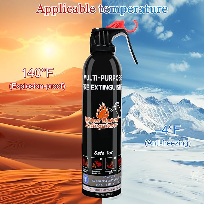 Fire Extinguisher for Home, 2 Pack Vehicle Fire Extinguishers - Image 2