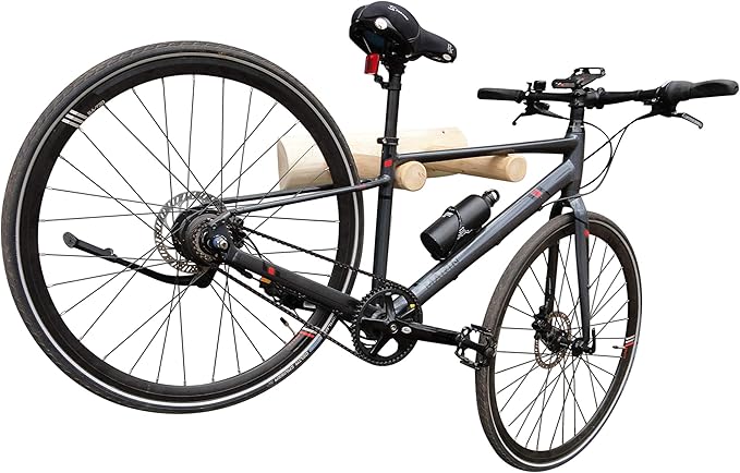 1-Place Wall-Mounted Bike Log Rack, Road Bike Wall Mount Hook, Bicycle Hangers - Image 4