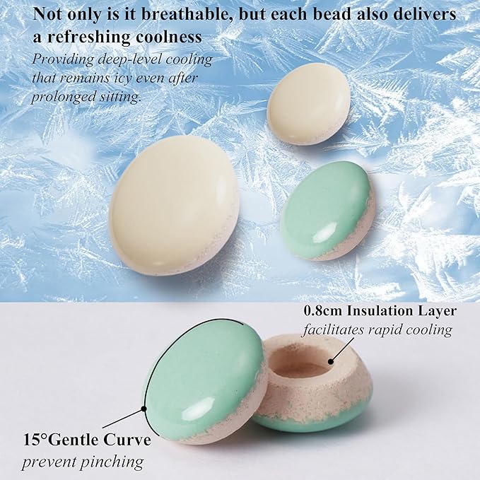 HOMREST Ceramic Seat Cushion for Back Pain Bead Seat Pad Mat Comfy Extreme - Image 5