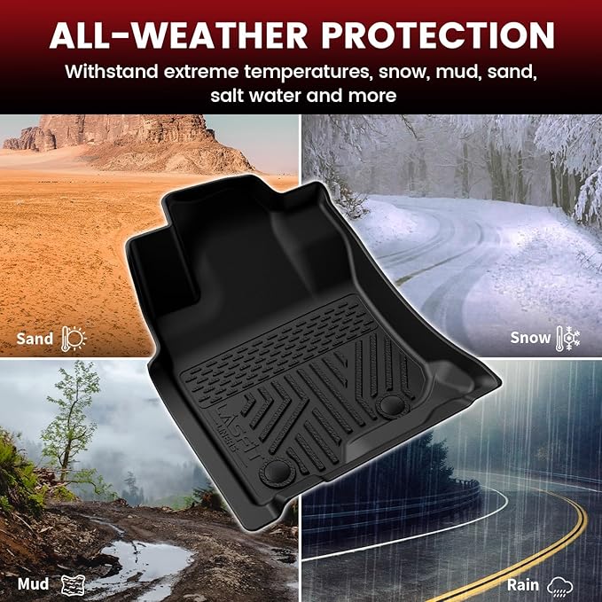 LASFIT Floor Mats&Trunk Mat for Toyota 4Runner 2013-2024 All Weather TPE Mats - Image 5