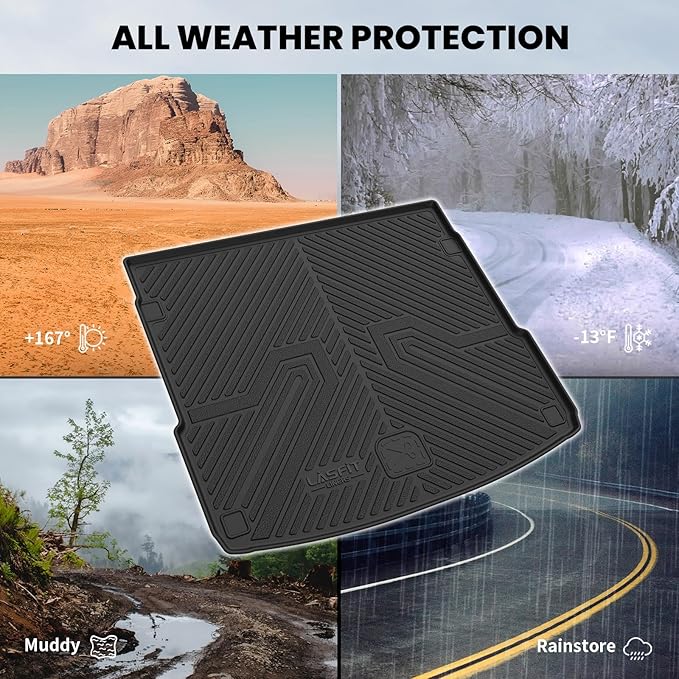 LASFIT Cargo Mat for Audi Q5/SQ5 2018-2025, Custom Fit All-Weather TPE Rubber - Image 7