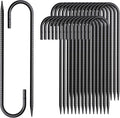 Rebar Stakes 12 Inch J Hook Ground Stakes Heavy Duty 30 Pack Chain Link Fence by MSWY