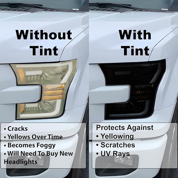 BOGAR TECH DESIGNS Full Headlight Head Light Tint Kit Compatible - Image 5