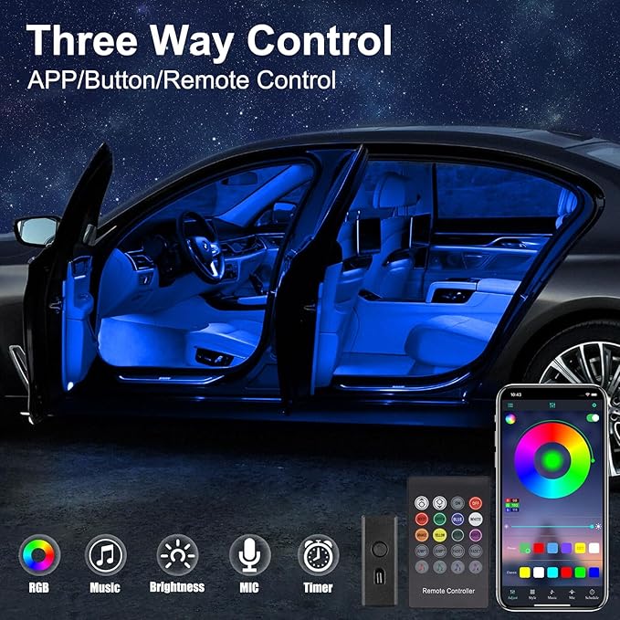 Interior Car LED Strip Lights - Image 3
