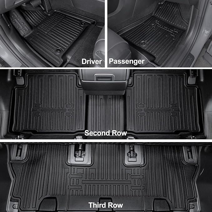 Floor Mats for 2025 Hyundai Santa Fe, All Weather TPE Cargo Mat - Image 2
