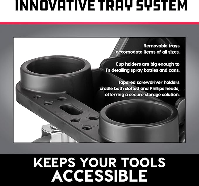 Powerbuilt Heavy-Duty Utility Rolling Seat Upgraded - Image 3