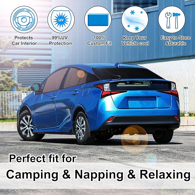 TINGLU Window Shades for Toyota Prius Hatchback 2016-2022 Accessories Car Side - Image 6
