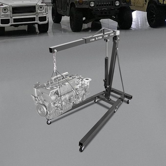 Folding Engine Hoist 1 Ton Engine Crane Lift - Image 4