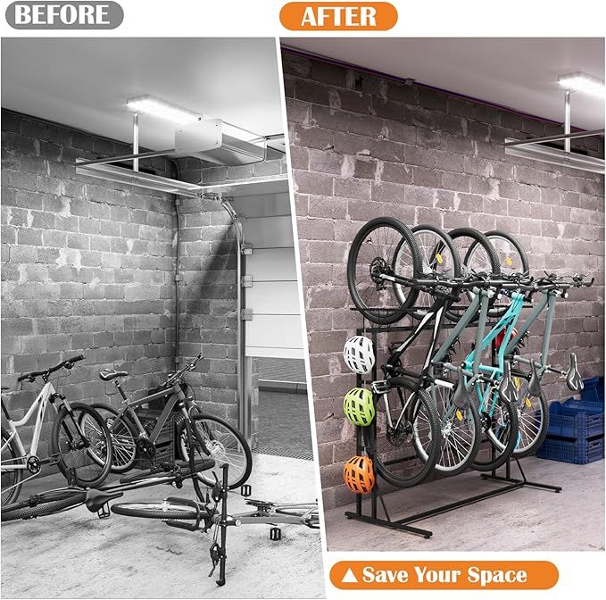 OYEAL Bike Rack Garage Floor Bike Storage Stand - Image 6