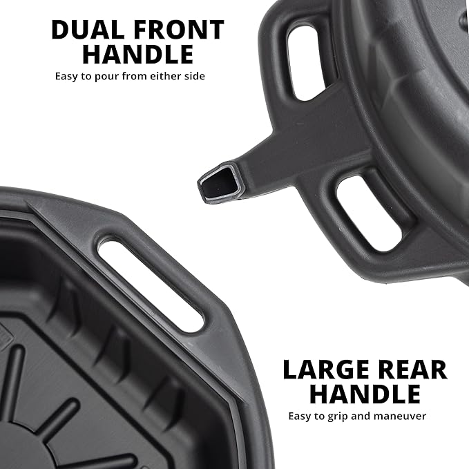 NEIKO 20760A Large Oil Drain Pan, 4 Gallon Capacity, Motor Oil Drip Catcher Pan - Image 4