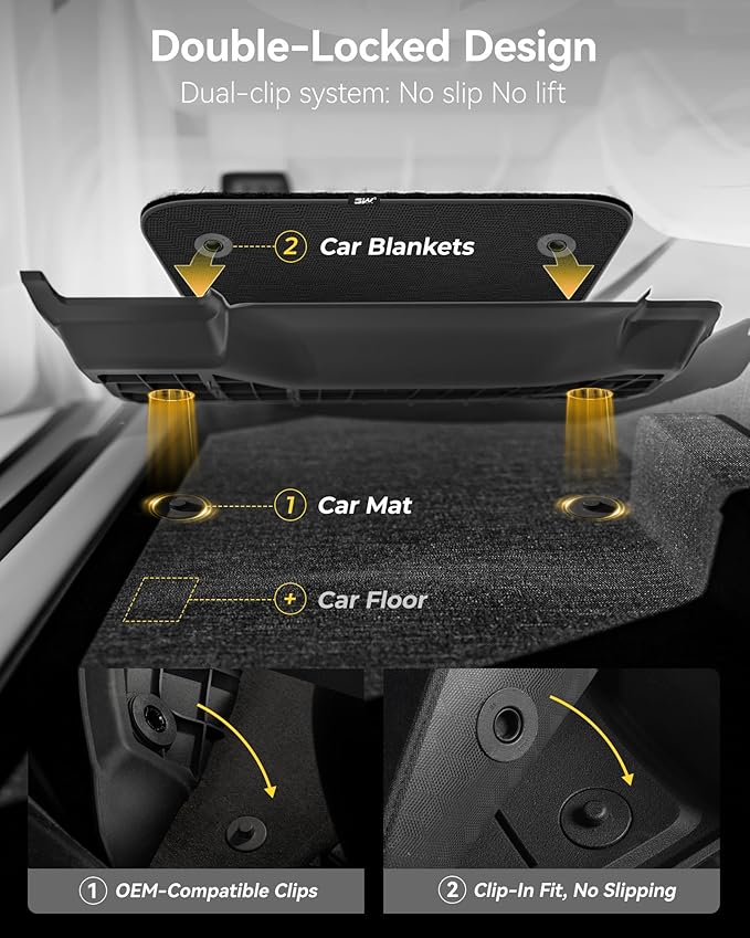 3W Floor Mats & Cargo Liner Fit 2022-2025 Jeep Grand Cherokee Carpets - Image 4