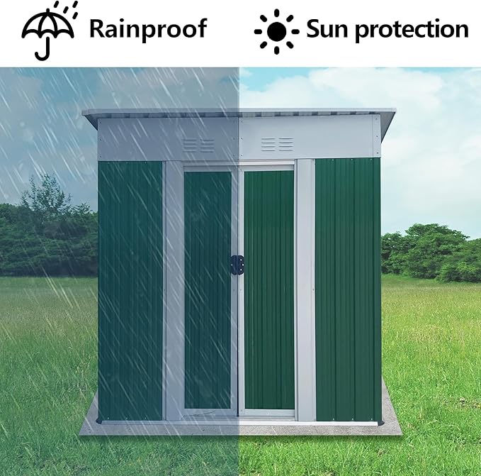 5x3 FT Outdoor Storage Shed - Image 5