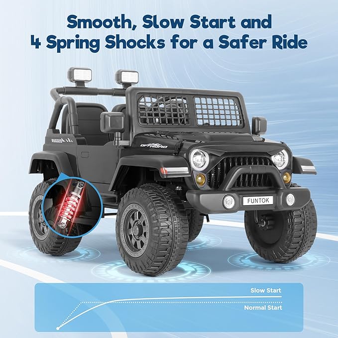 2 Seater Ride on Car, 12V 7AH Electric Car - Image 4