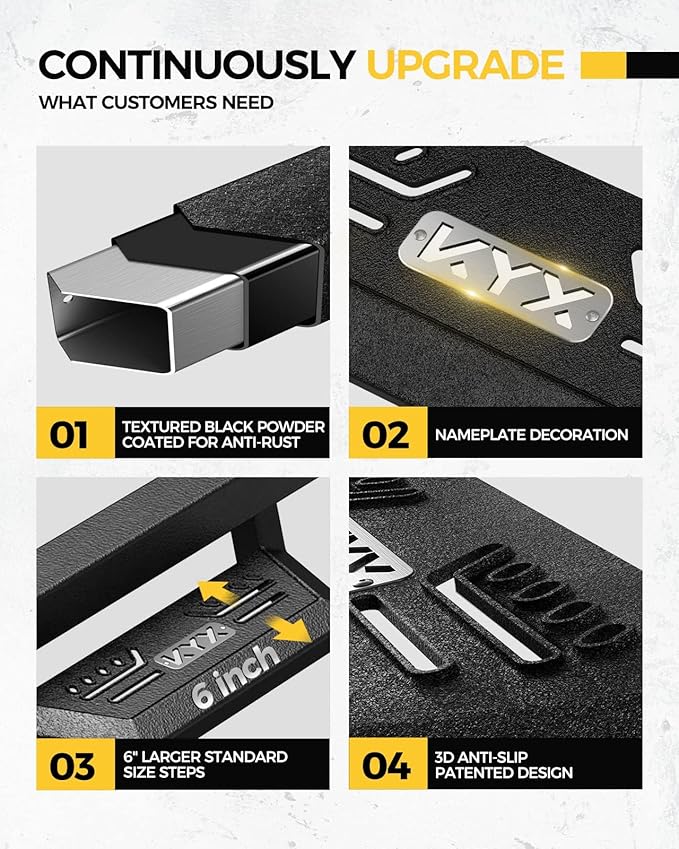 KYX Running Boards & Steps Nerf Bars Compatible - Image 5