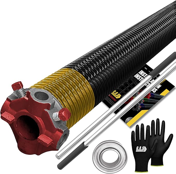 Garage Door Torsion Spring 250x1.75x35 Includes 1” Steel Bearing, Non-Slip by GASHardware