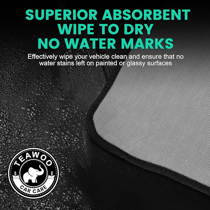 16-Pack Bulk Microfiber Towels for Cars, Super Absorbent Car Drying Towel - Image 3