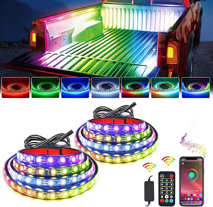 Nilight Truck Bed Light Strip RGB-IC LED Bar by Nilight