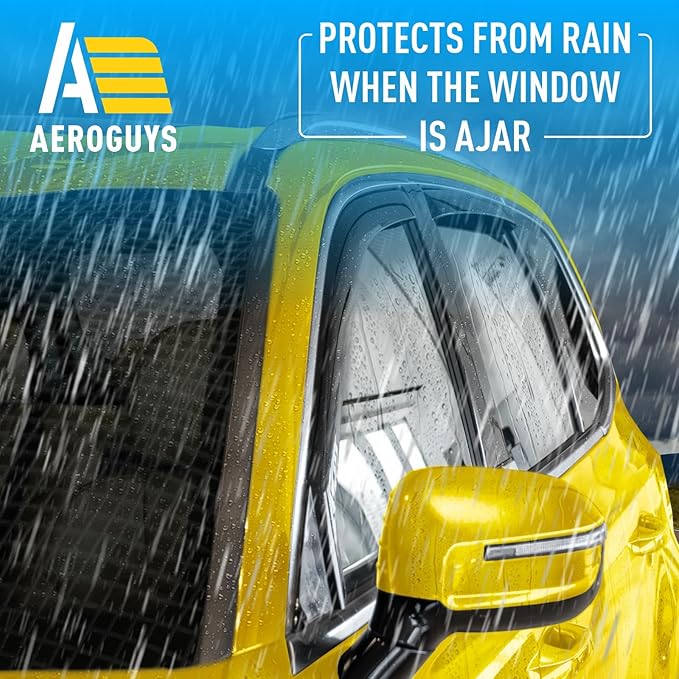 Extra Durable Window Deflectors in-Channel Window Visors Rain Guards Fit - Image 2