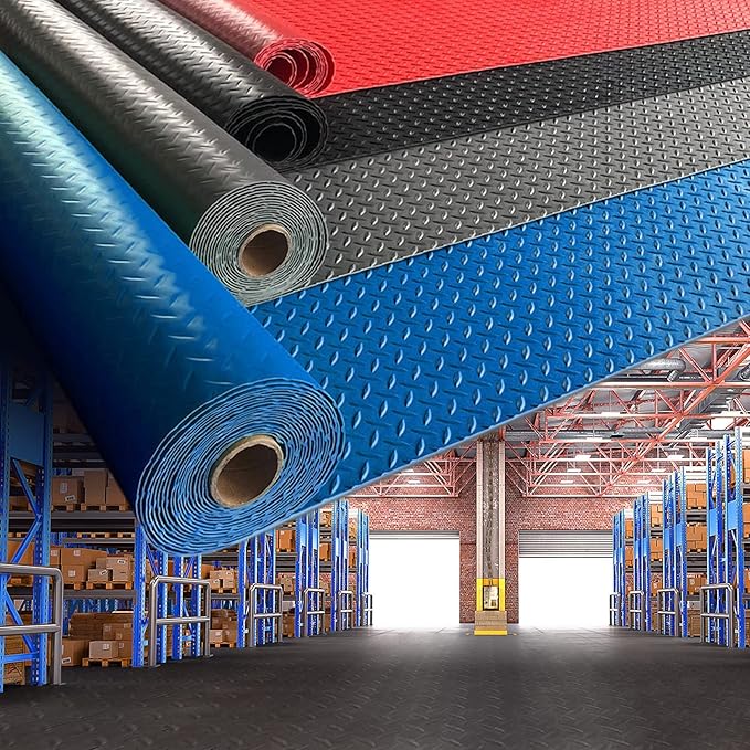 Boshen 5Ft x 7.5Ft Garage Floor Mat 2.5mm Thickened Rubber Flooring Roll - Image 6