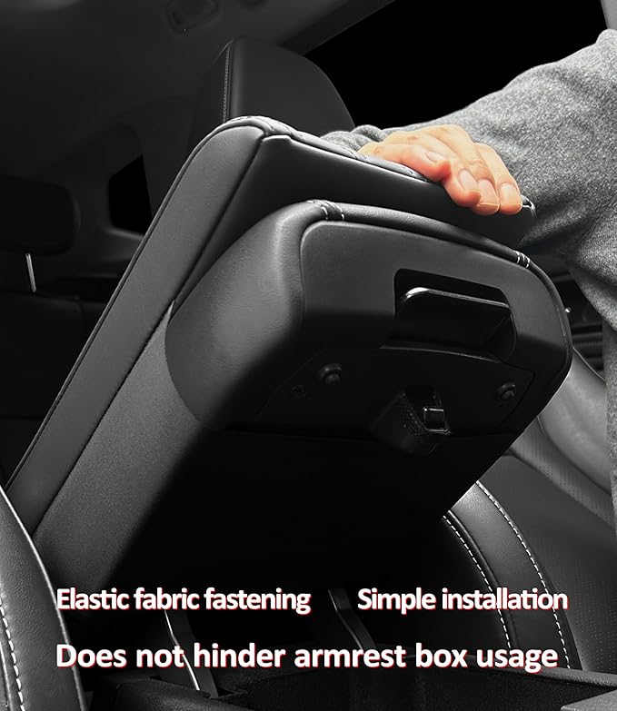 Car Center Console Cover pad PU Leather, Vehicle Arm Rest Cushion Protector - Image 4