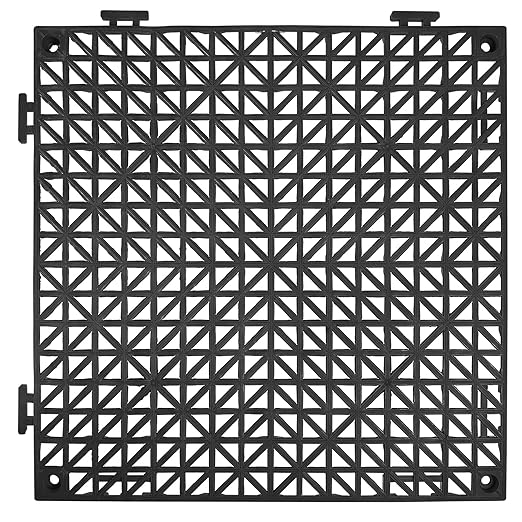 VEVOR Interlocking Tile 50PCS Black, Drainage Tiles 12" x 12" Splicing - Image 8