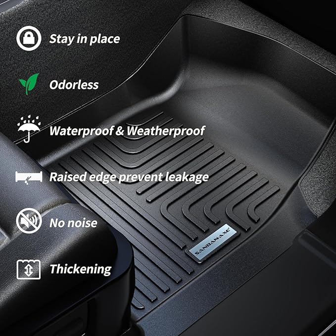 Floor Mats for 2021-2024 2025 Chevrolet Suburban 7 Seats（not fit 8 Seats）/ GMC - Image 4
